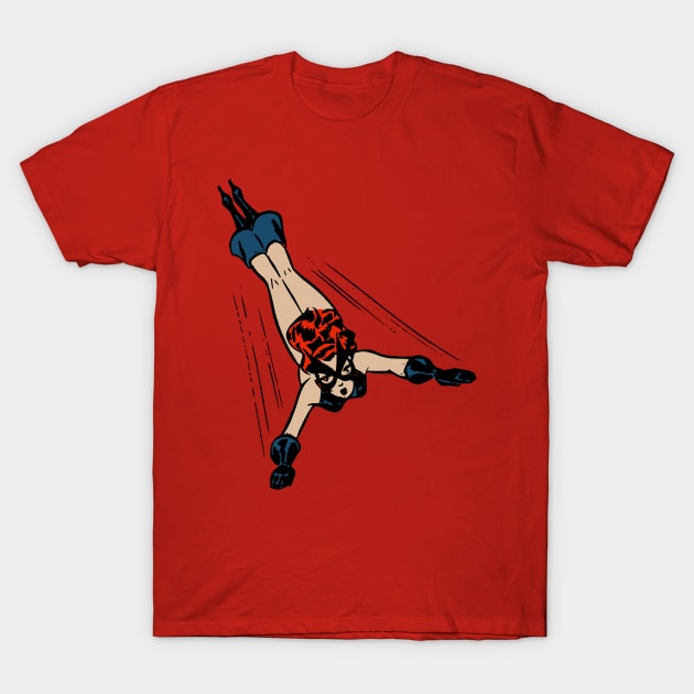 pop art superhero illustration T-Shirt by brighter bolder louder